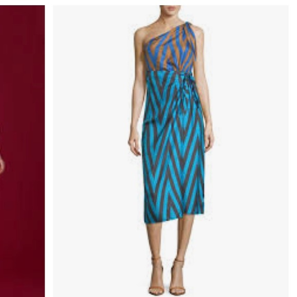 Diane Von Furstenberg one-shoulder dress - Picture 2 of 7